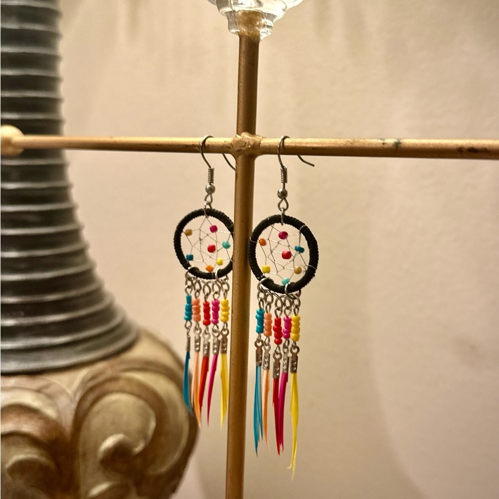Colorful Dreamcatcher Earrings